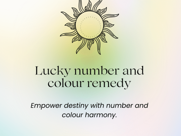 Lucky number and colour remedy